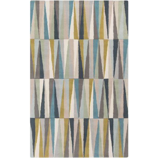 Oasis Wool Aqua Rug in Various Sizes