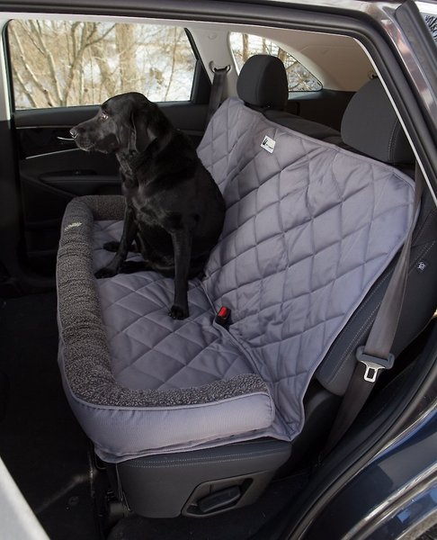 3 Dog Pet Supply Quilted Car Back Seat Protector with Bolster