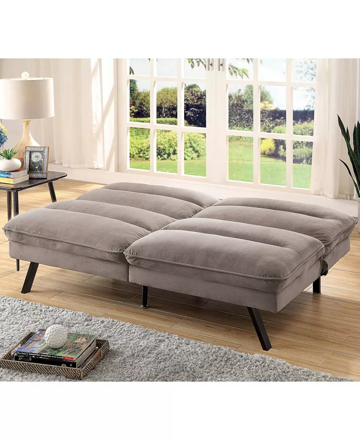 Furniture of America Cedra Upholstered Futon Sofa