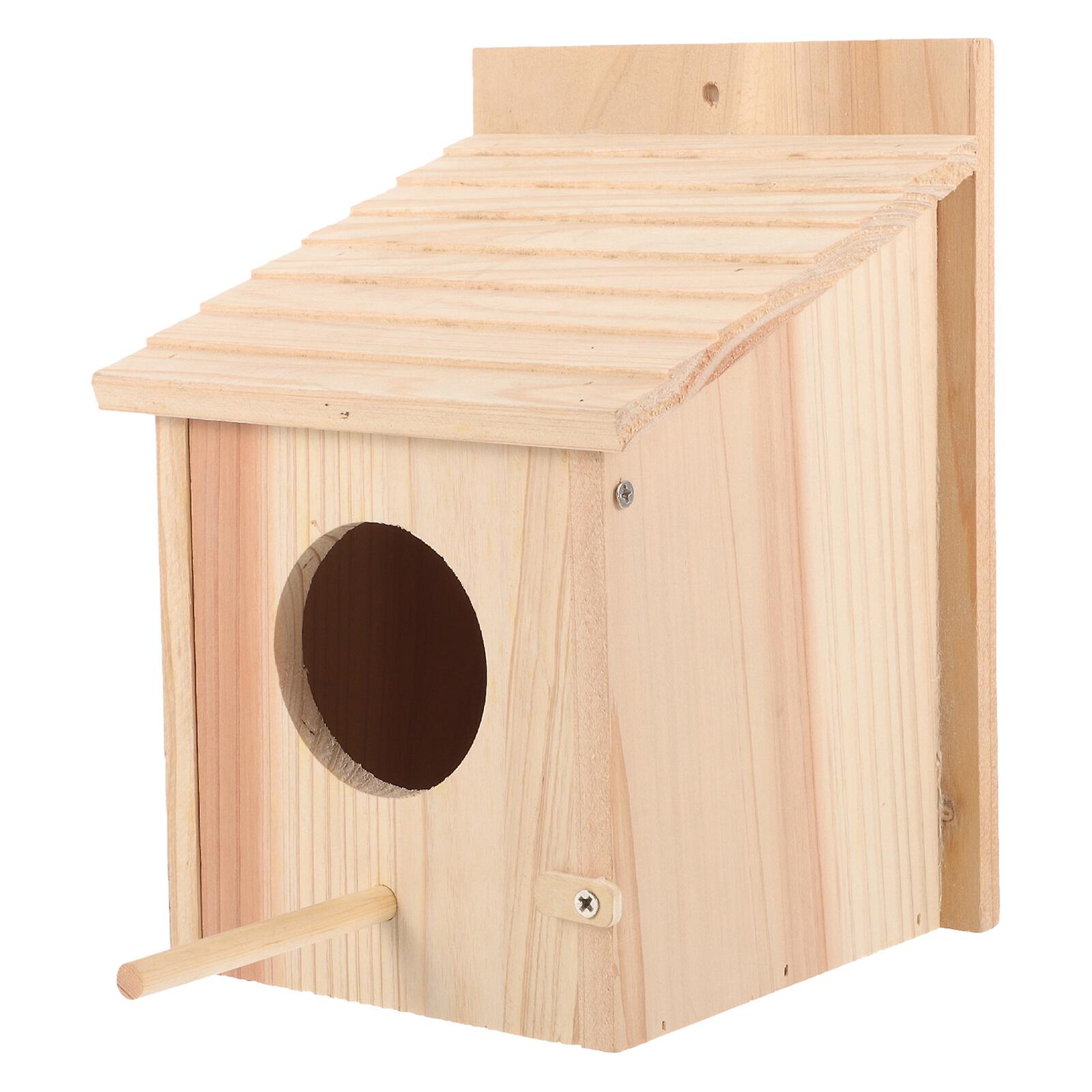 Wooden Bird House Garden Nesting Box Hanging Bird House Bird House For Nesting