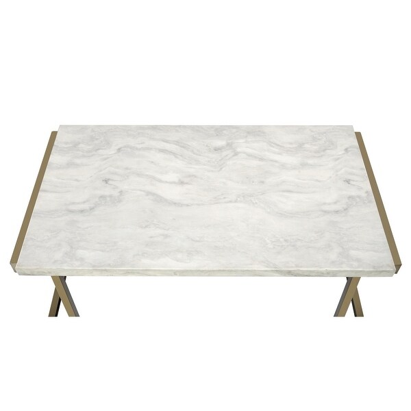 ACME Boice II Faux Marble Occasional Tables