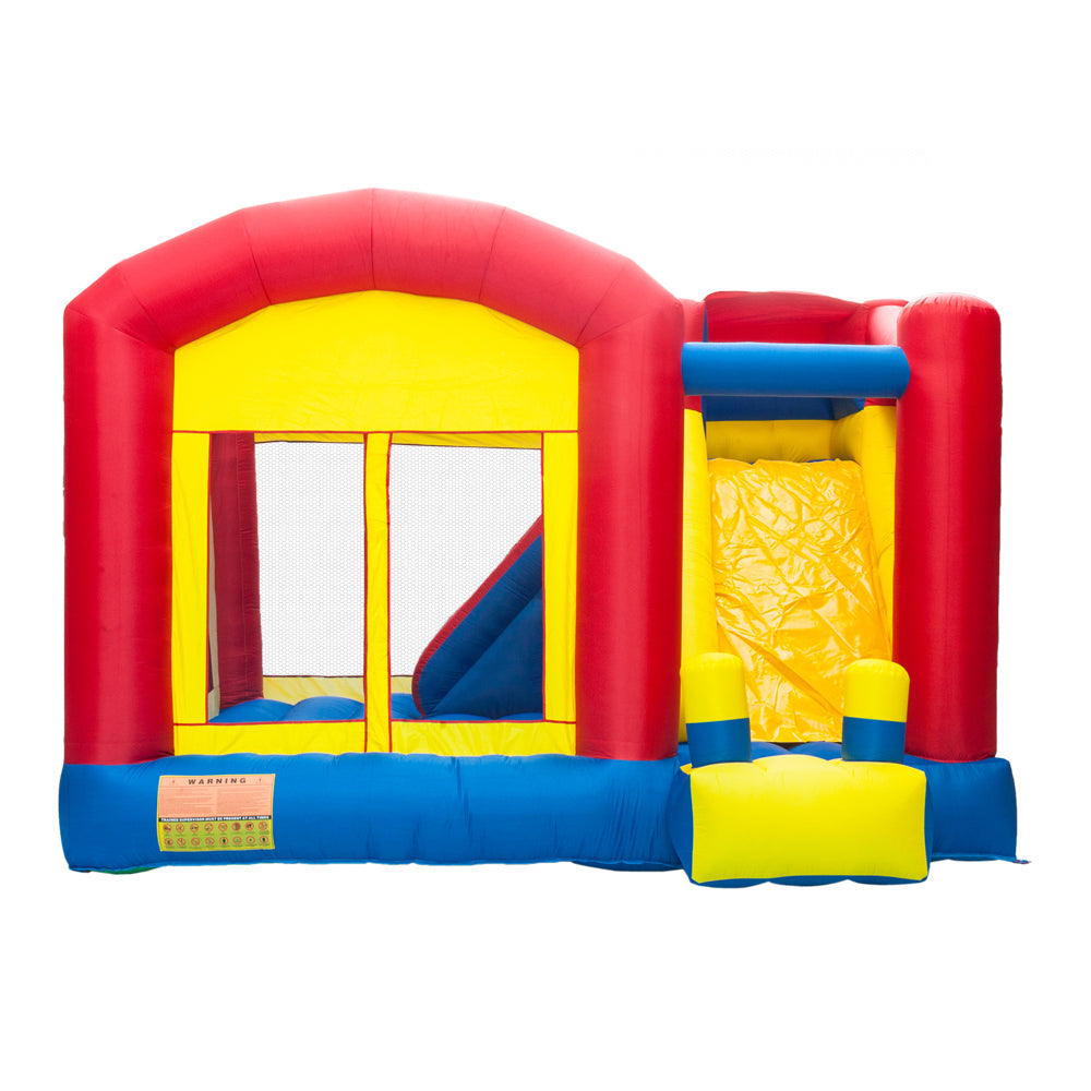 Inflatable Bounce House Castle Jumper Slide Large Trampoline 420D Oxford Cloth PVC Without Blower 3-12 Years Old 157.2"x141.6"x110.4"