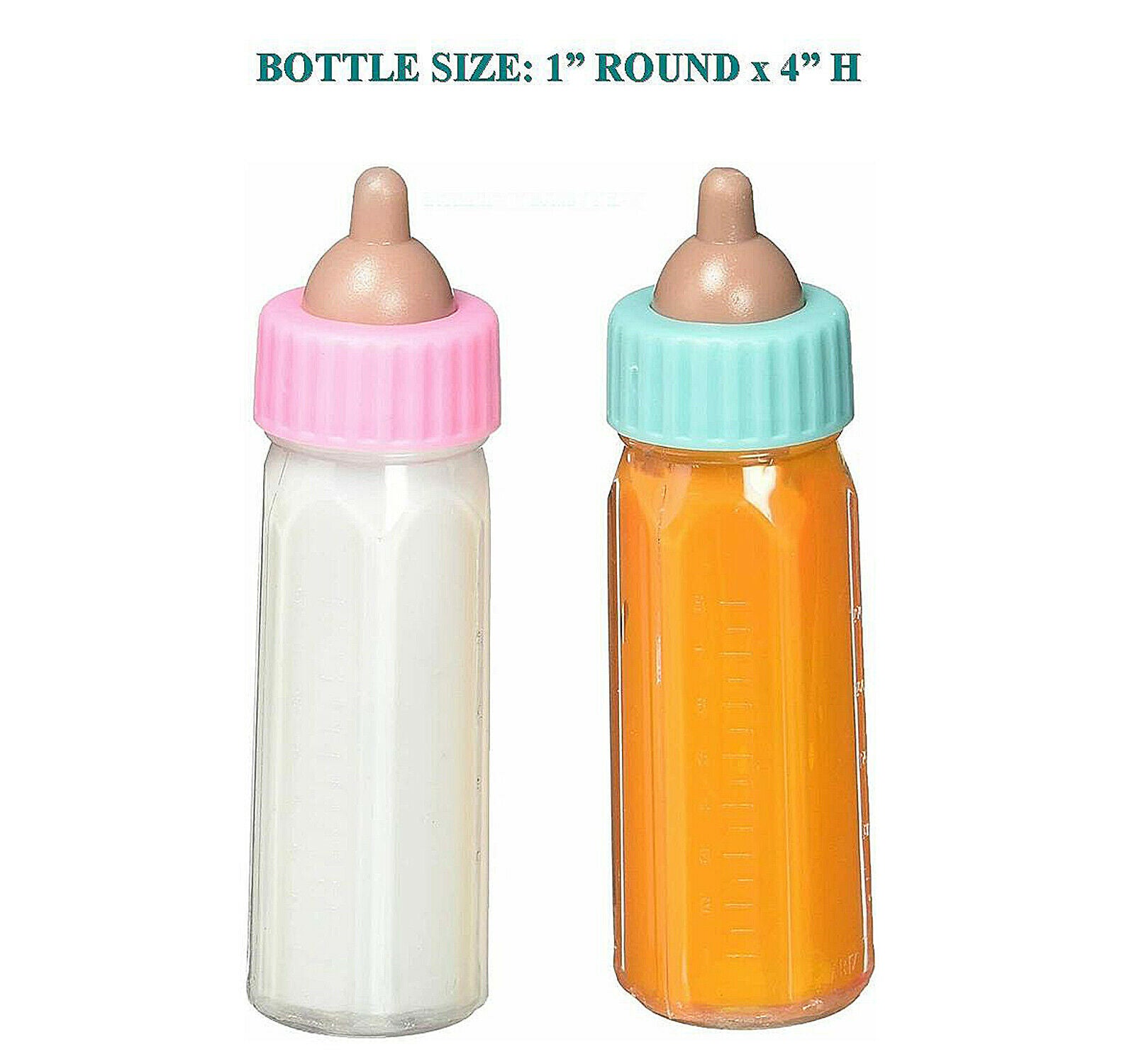 Castle Toys Milk and Juice Magic Baby Doll Bottles