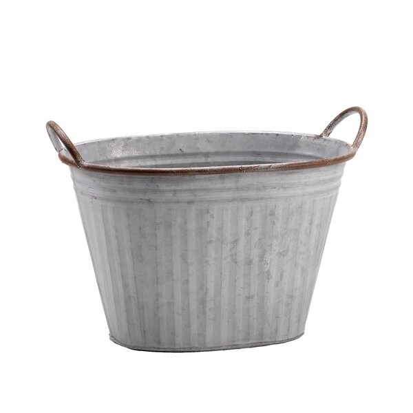 Oval Metal Bucket