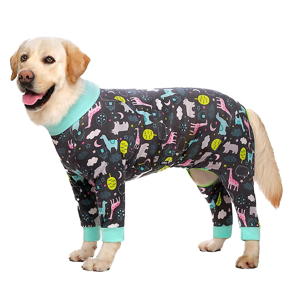 Dog Pajamas Jumpsuit ，lightweight Dog Pjs Clothes Apparel Onesies，shirt For Large Size Dogs After Surgery-34