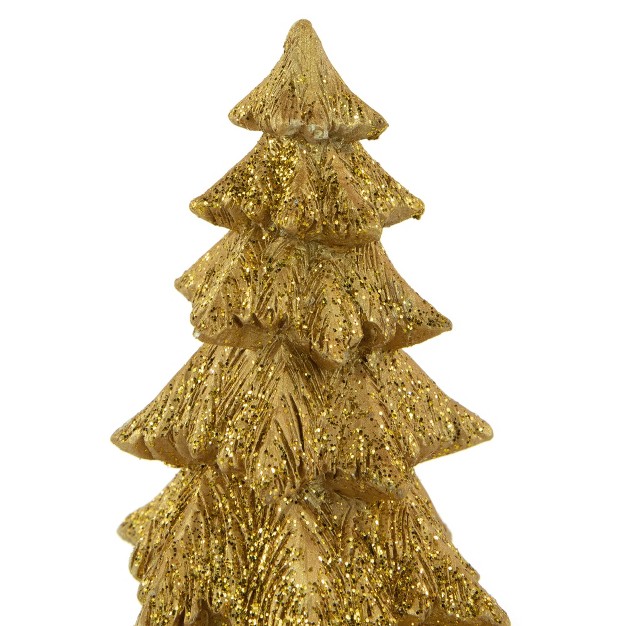 Gold Glittered Christmas Tree Decoration