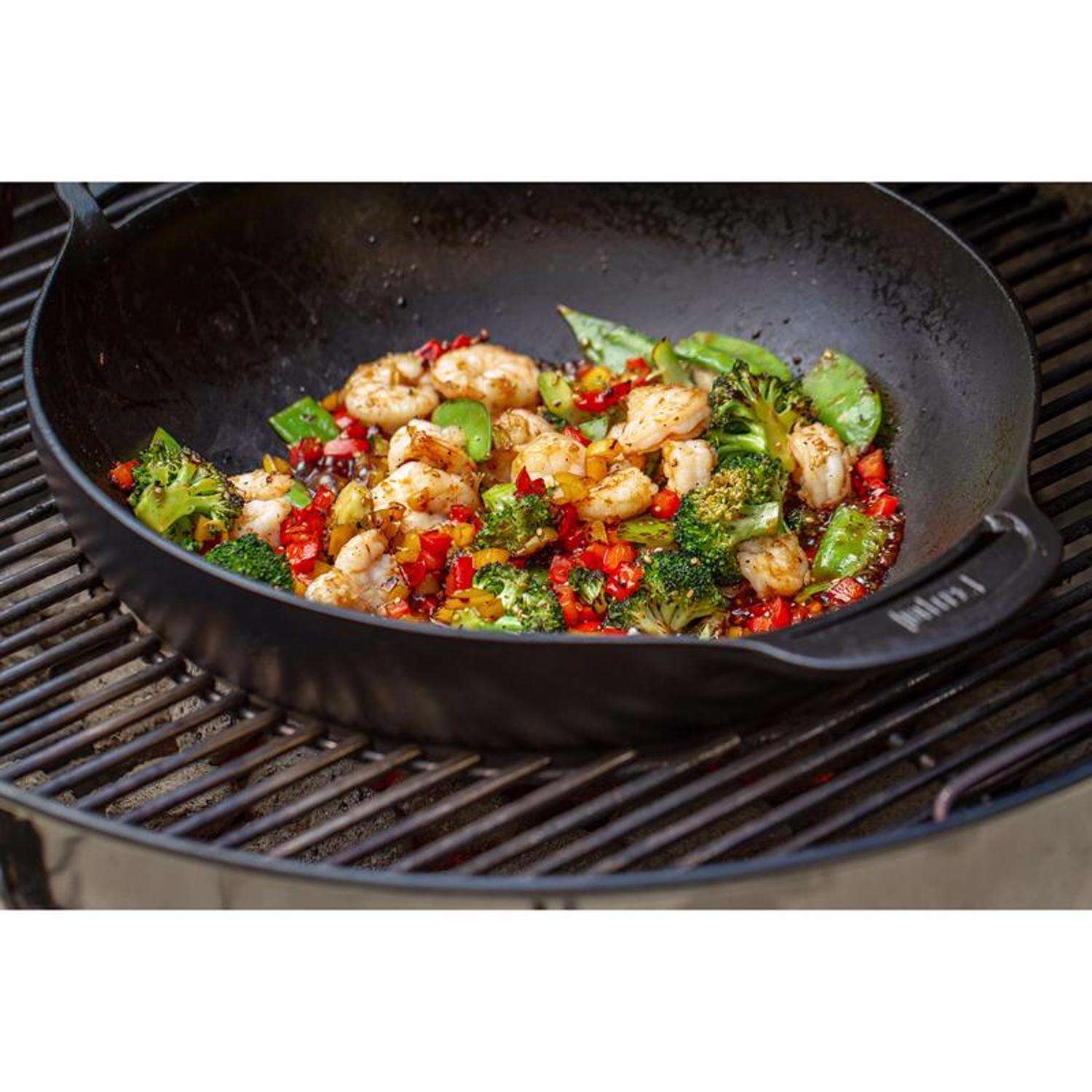 Weber Gourmet BBQ System Cast Iron/Porcelain Grill Wok 16.7 in. L X 13.4 in. W 1 pk