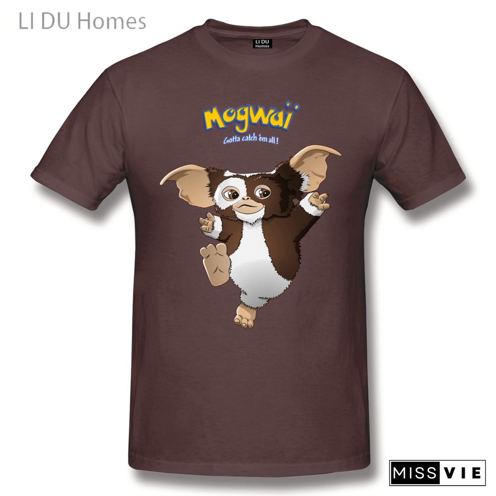 LIDU Retro Gizmo Mogwai Gremlin T Shirts Women Man's T-shirt Cotton Summer Tshirts Short Sleeve Graphics Tee Tops