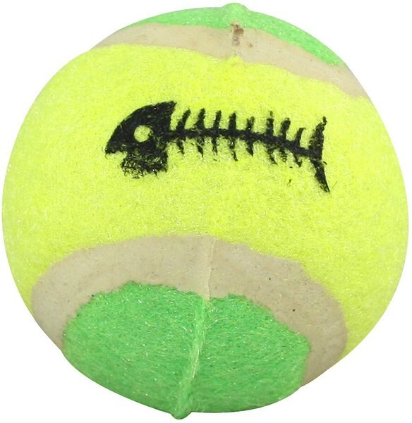 Ethical Pet Mini Tennis Balls Cat Toy with Catnip