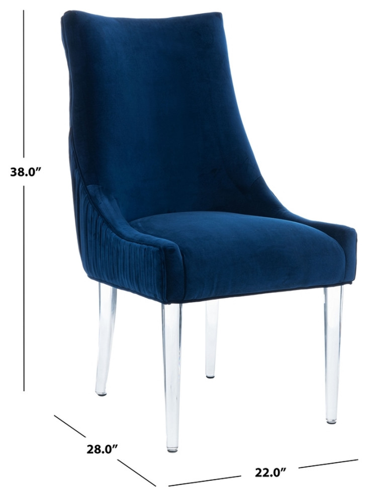 Safavieh De Luca Acrylic Leg Dining Chair   Contemporary   Dining Chairs   by Safavieh  Houzz