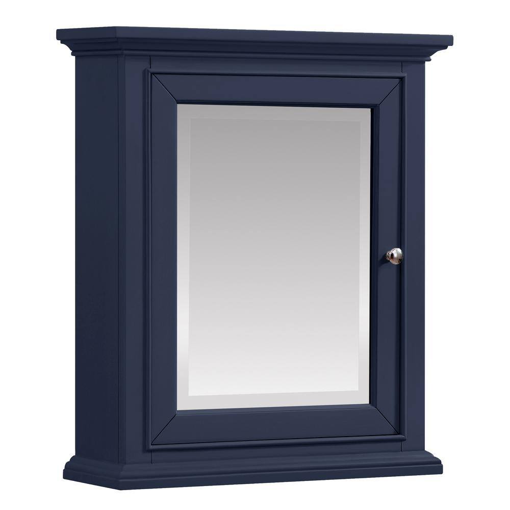 Home Decorators Collection Windlowe 24 in. x 28 in. Surface-Mount Medicine Cabinet in Navy Blue 15101-MC24-NB