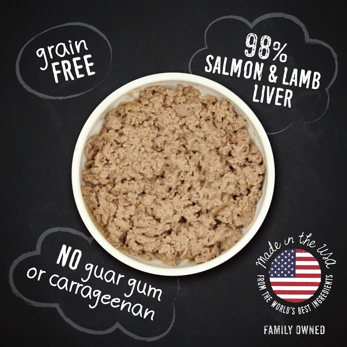 Hound and Gatos 98% Salmon and Lamb Liver Grain-Free Canned Dog Food