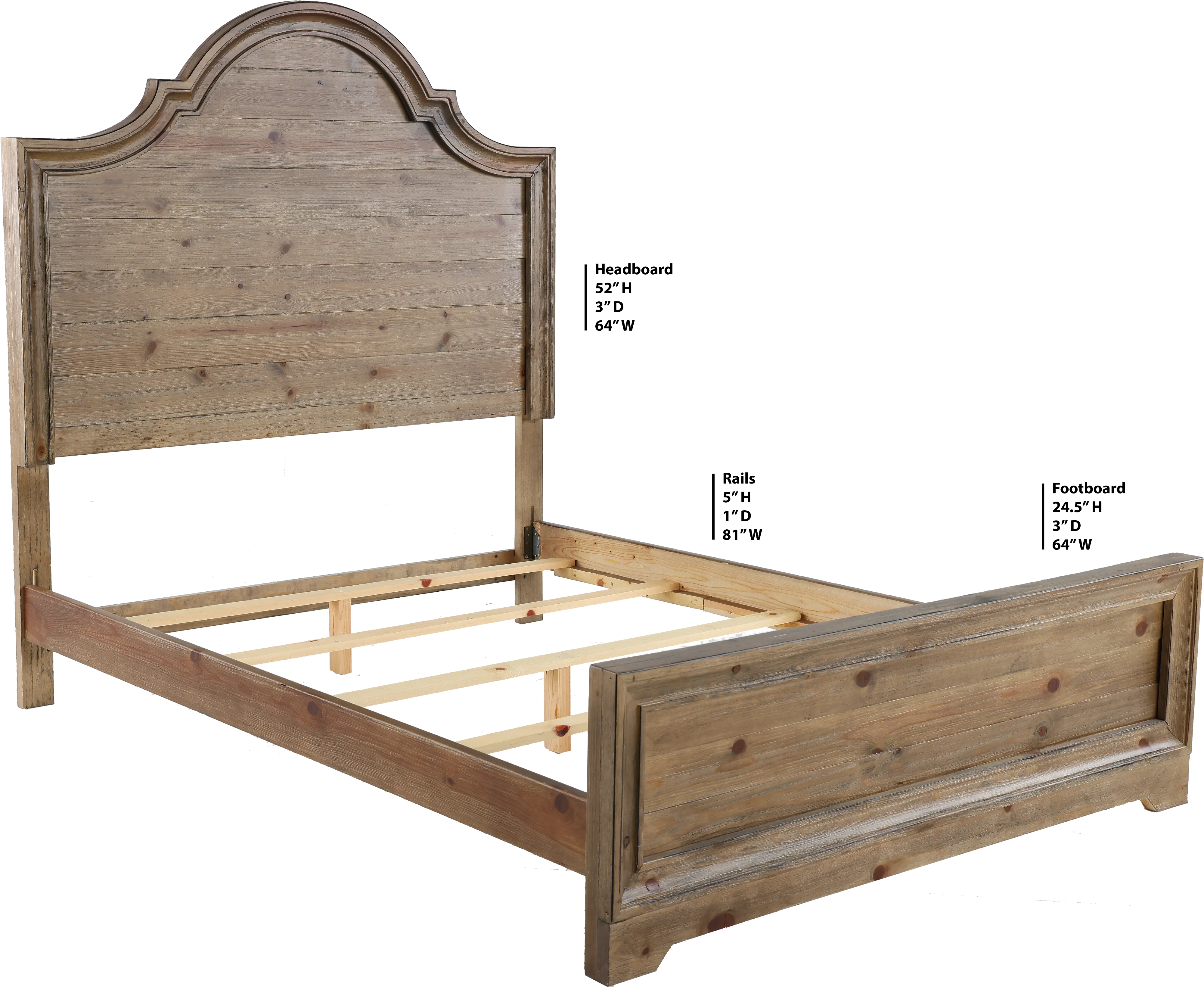 Wildfire Pine Queen Bed