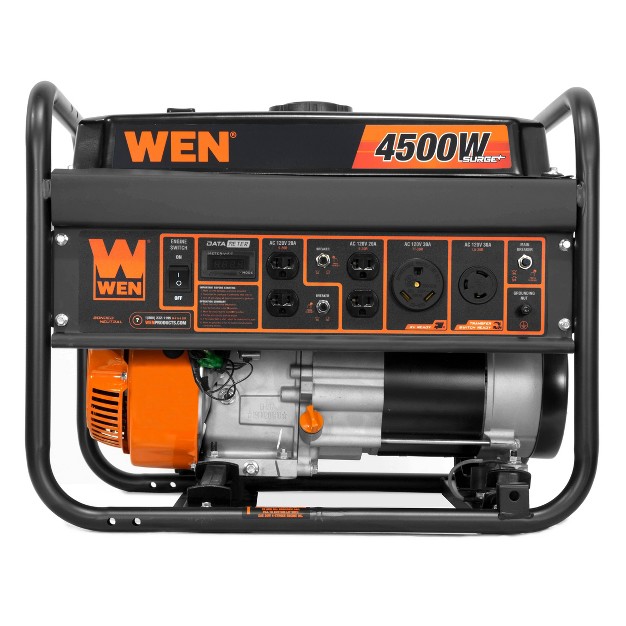 Wen Gn4500 4500 watt 212cc Transfer Switch And Rv ready Portable Generator