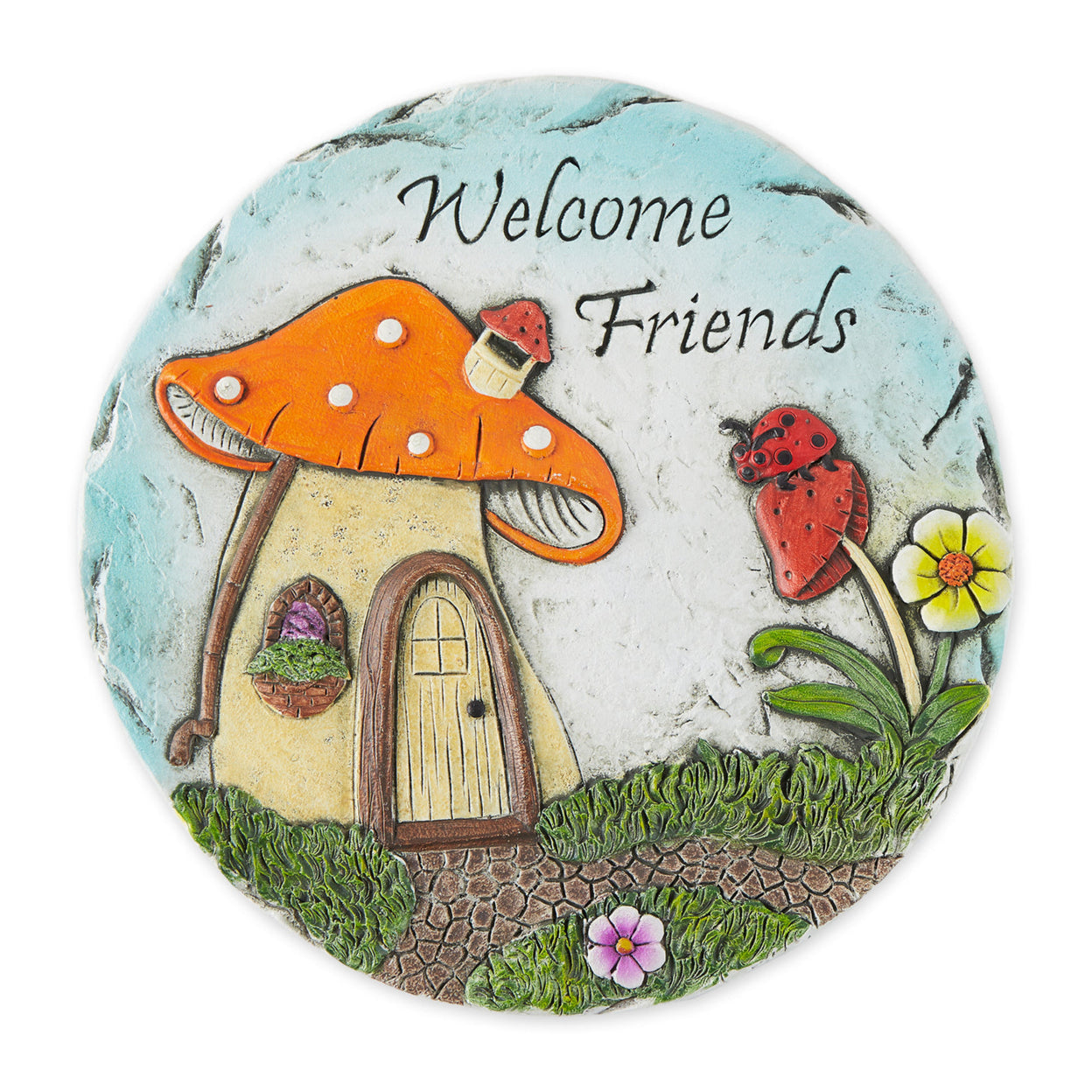 Welcome Friends Decorative Stepping Stone