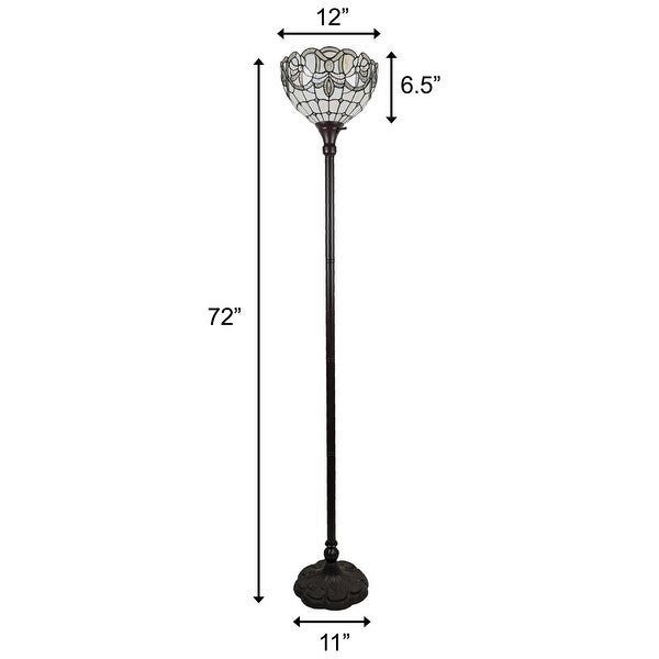  Style White Torchiere Floor Lamp 72