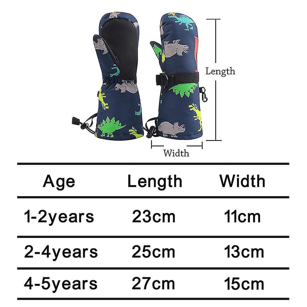 Winter Kids Waterproof Gloves Snow Ski Mittens Outdoor Infant Teens