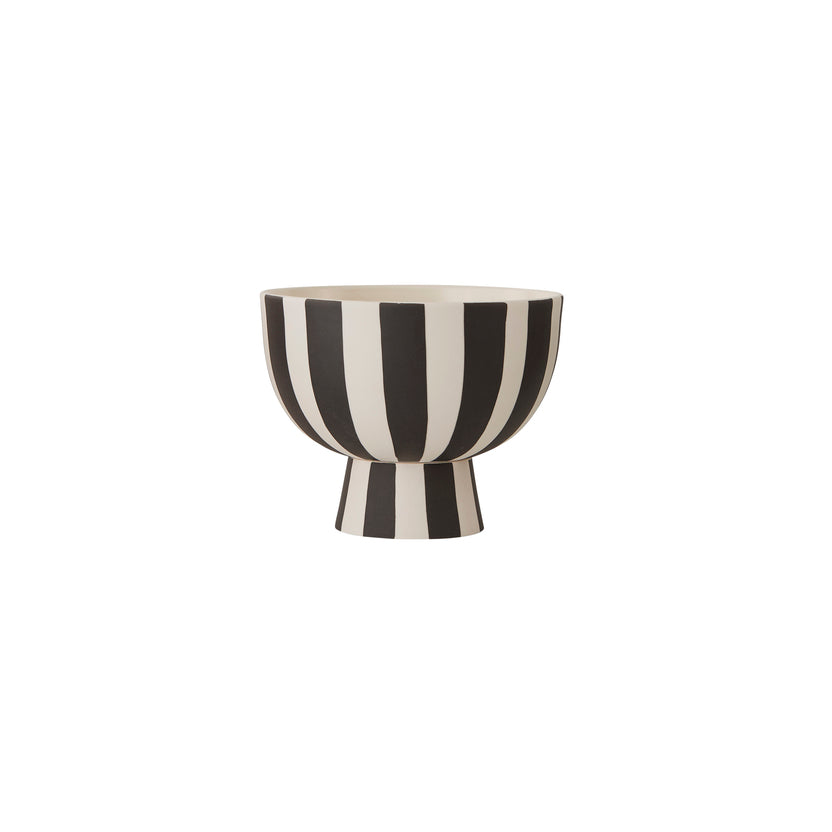 Toppu Mini Bowl in White / Black