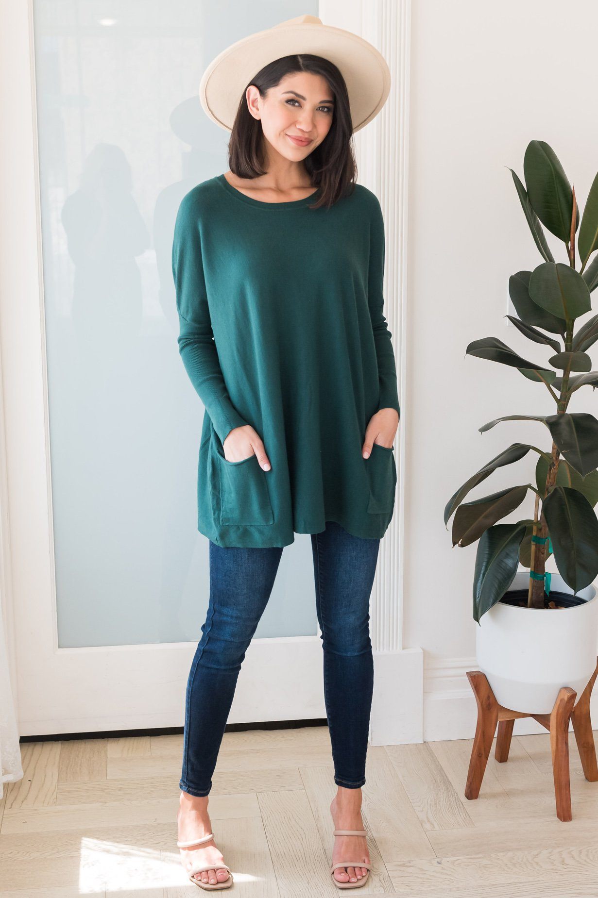 Casual Chic Modest Oversize Sweater