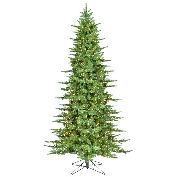 Overton PreLit Artificial Pine Christmas Tree with Clear Lights