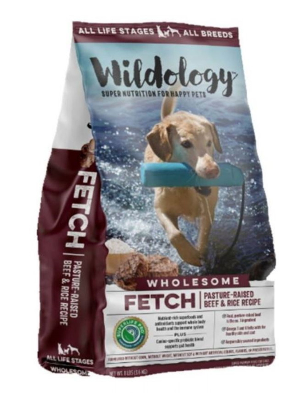 Wildology FETCH Pasture-Raised Beef and Rice Dog Food - 8 lb.