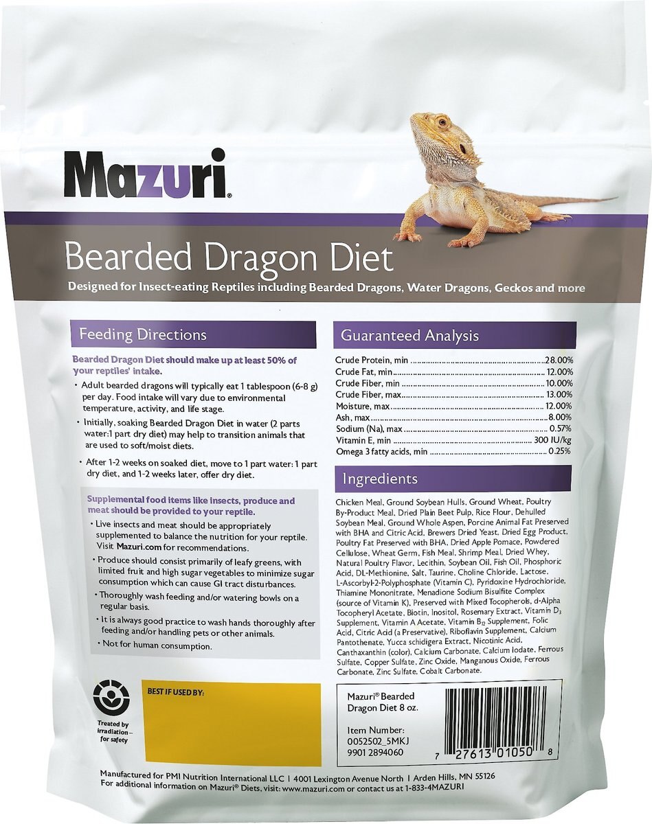 Mazuri Bearded Dragon Diet Food