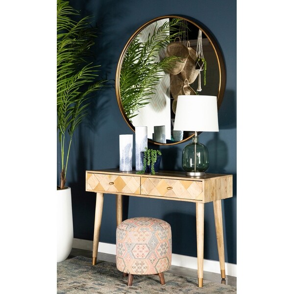 Austin Natural Rectangular Storage Console Table