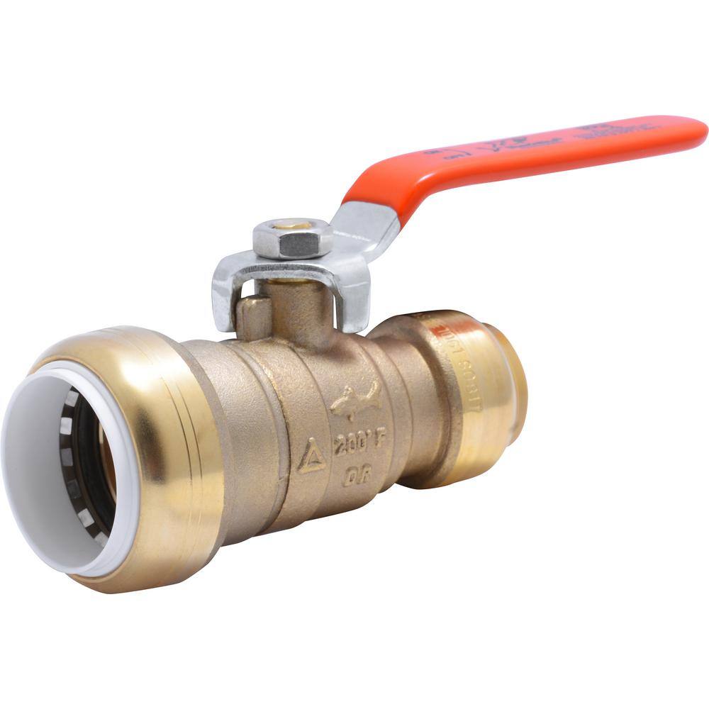 SharkBite 1 in. Push-to-Connect PVC IPS x 34 in. CTS Brass Ball Valve 25551LF