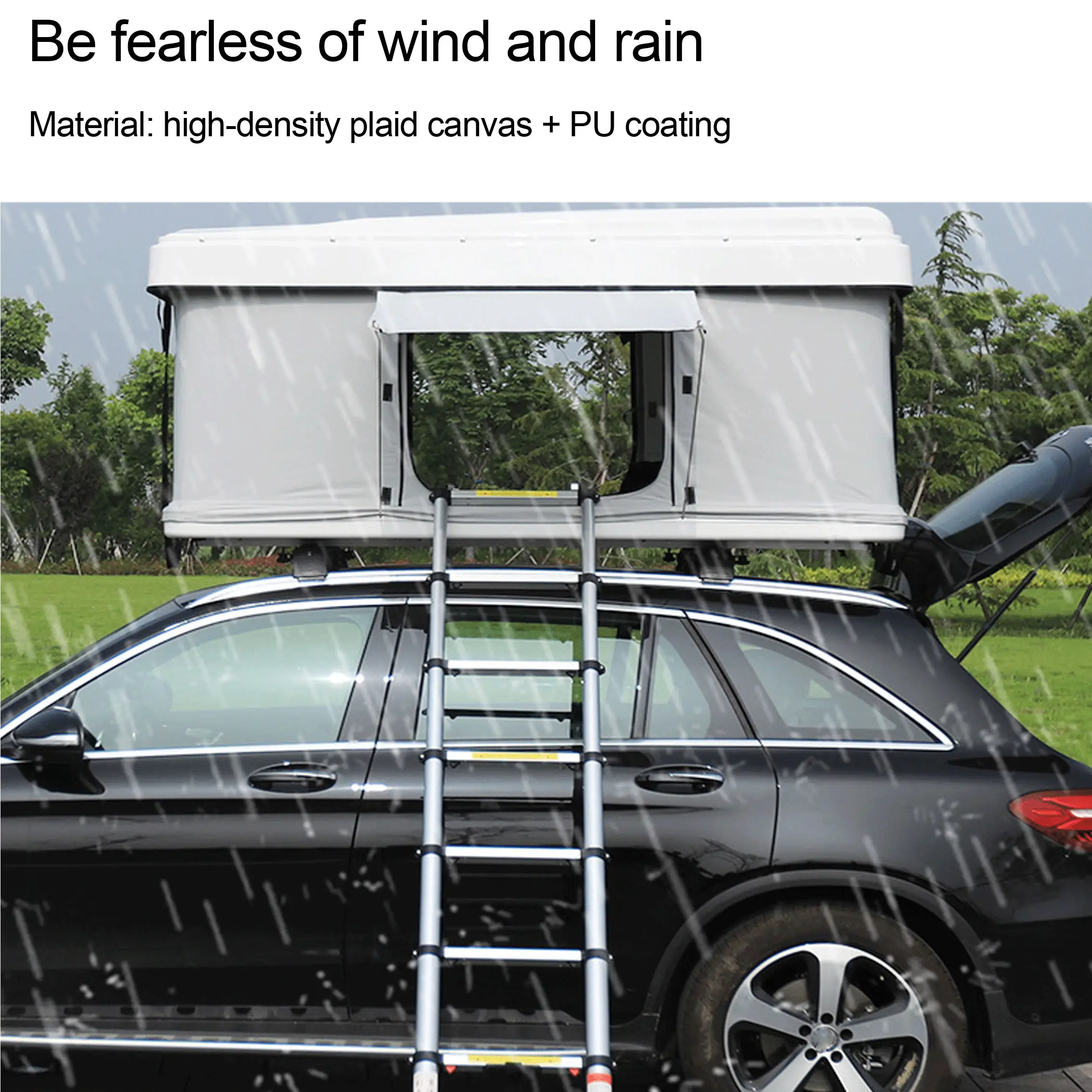 Outdoor camping car rainproof and sunshade large space roof tent  self driving tour breathable helicopter tent