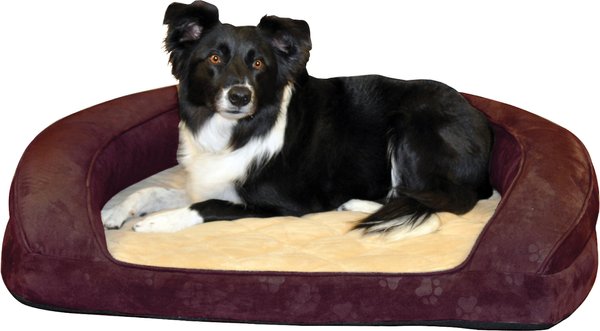 KandH Pet Products Deluxe Orthopedic Bolster Cat and Dog Bed