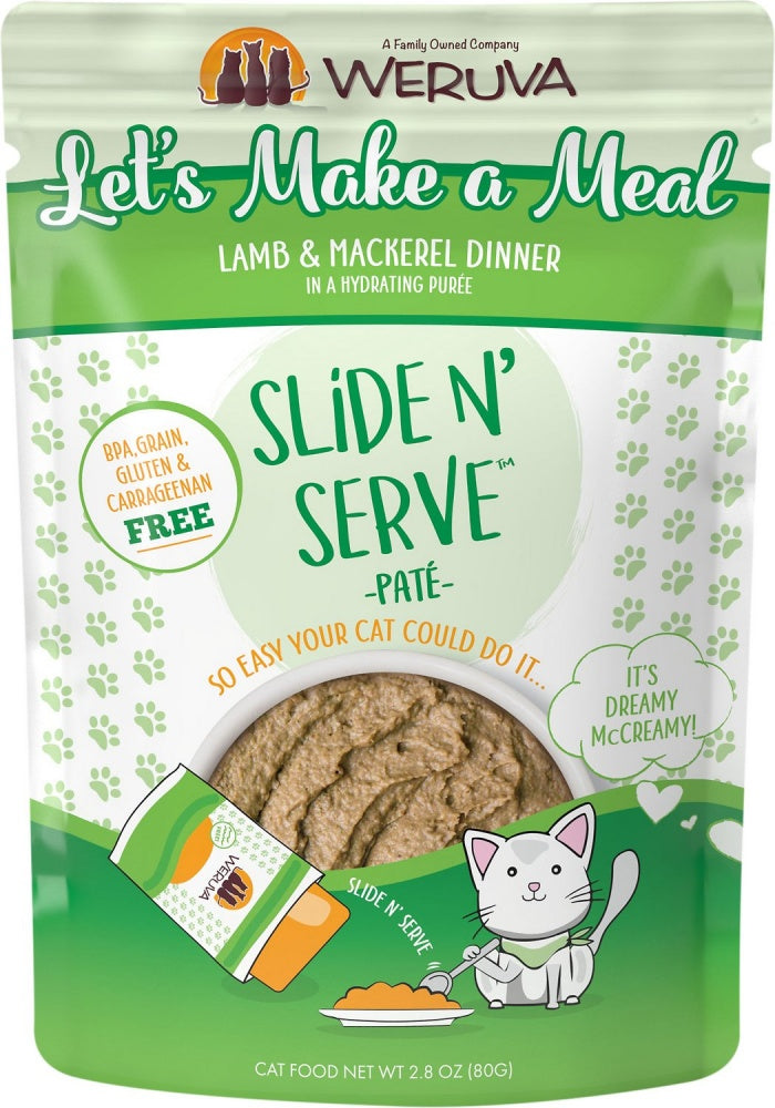 Weruva Slide N Serve Grain Free Lets Make a Meal Lamb  Mackerel Din