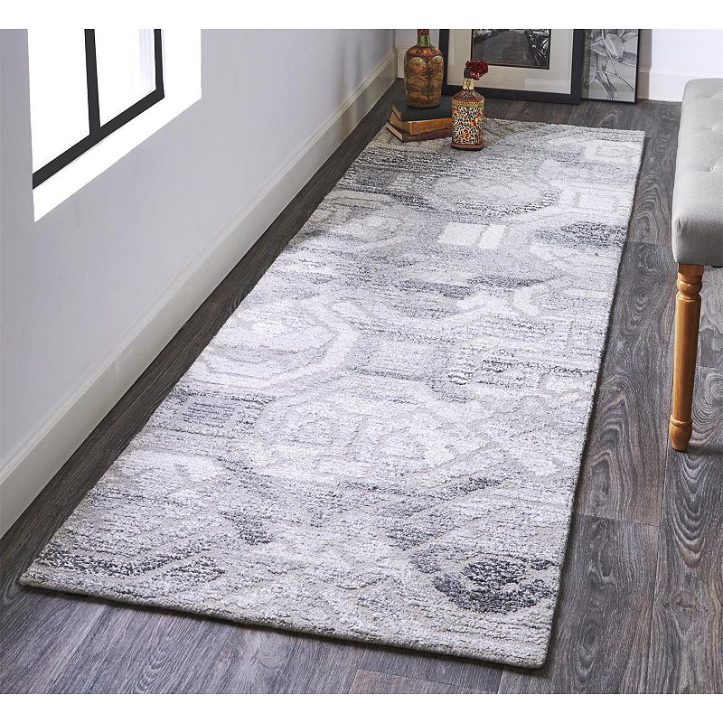 Weave and Wander Palatez Gray Ornamental Area Rug