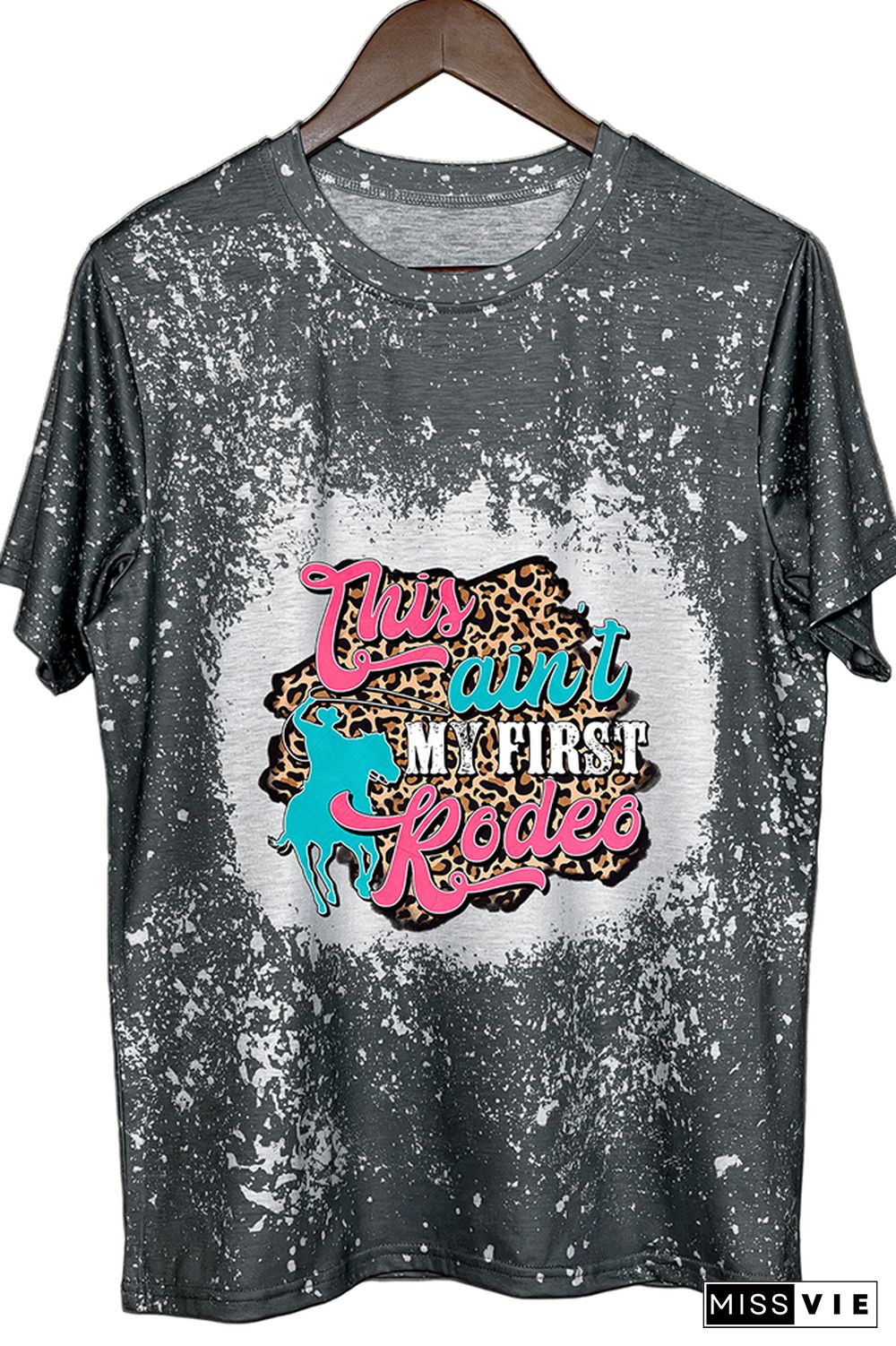 This Ain't My First Rodeo Leopard Graphic Tee Wholesale