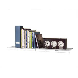 ClosetMaid ShelfTrack 12.25 in. D x 36.25 in. W x 3 in. H White Wire Book Shelf Steel Closet System 2283