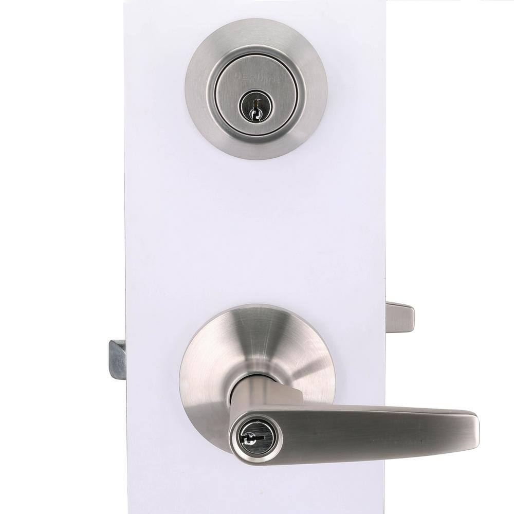 Defiant Olympic Stainless Steel Handle Combo Door Knob Set MG6L1