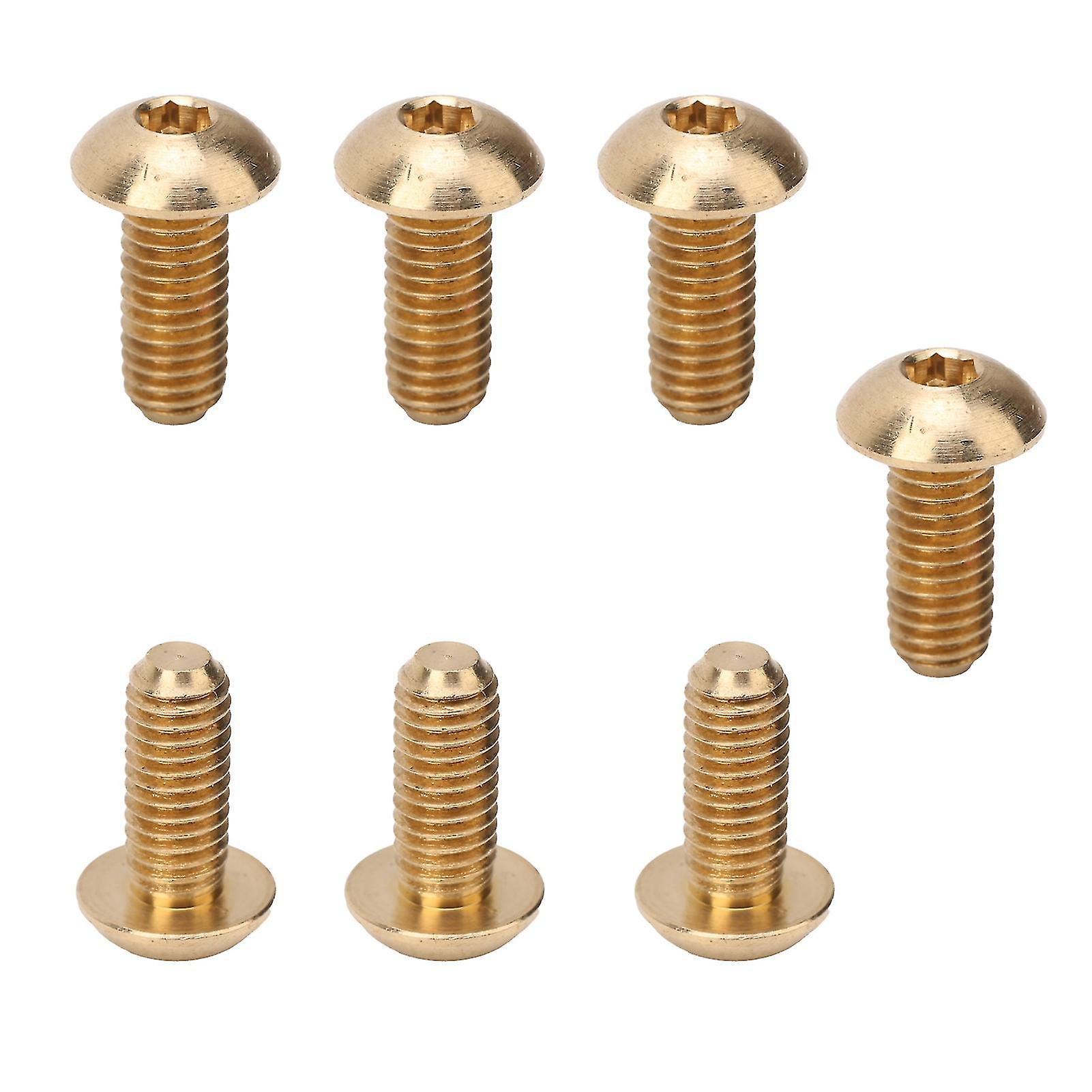 50Pcs Round Hex Socket Screw Copper Fastener Hardware Tools Industrial Supplies M5M5x12mm