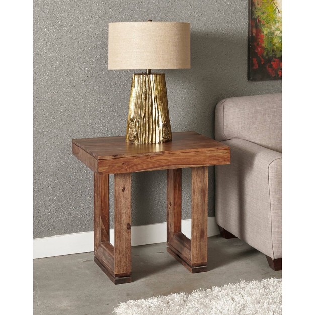 Beckenridge Occasional End Table Brown Treasure Trove Accents