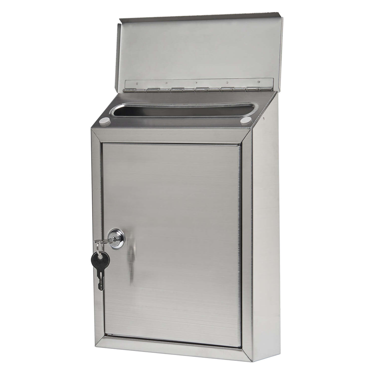 Gibraltar Mailboxes Ashley Contemporary Stainless Steel Wall Mount Silver Mailbox