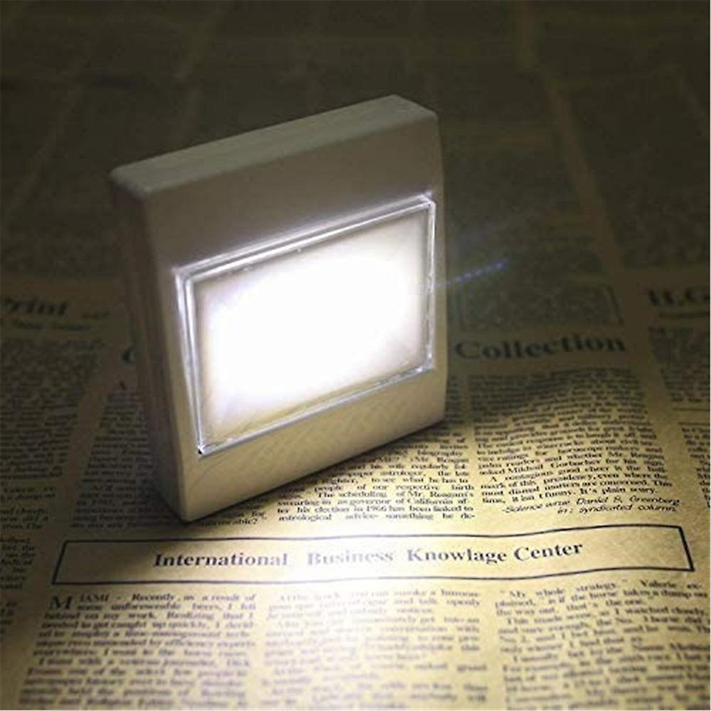 Cob Led Switch Light Tap Lights Kids Night Light Super Bright Magnetic Stick Anywhere 200 Lumen Flat Battery Operated Lights For Stair Showroom Wardro