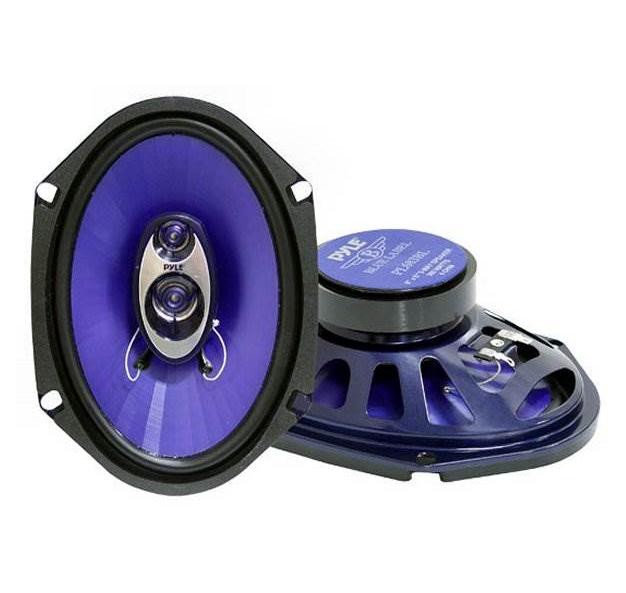 360 Watt 3 way Blue Label Car Audio Speaker System 2 Pack And Pl683bl 6x8 quot 360 Watt 3 way Car Coaxial Speaker 2 Pack