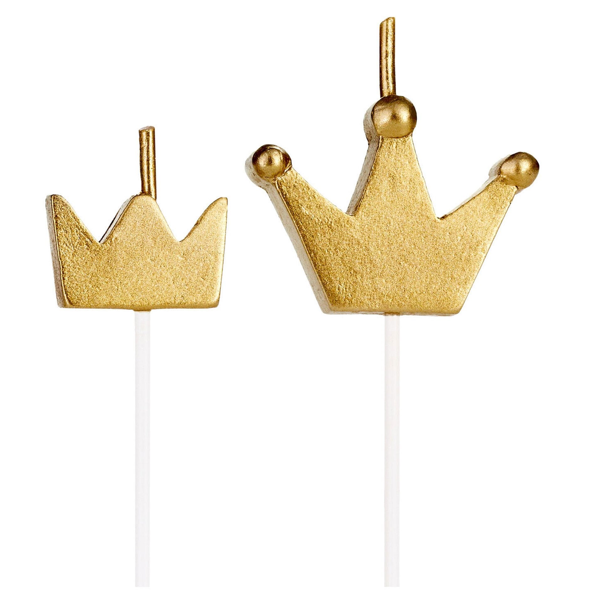 Hallmark  Gold Crown Birthday Candles, Set of 6