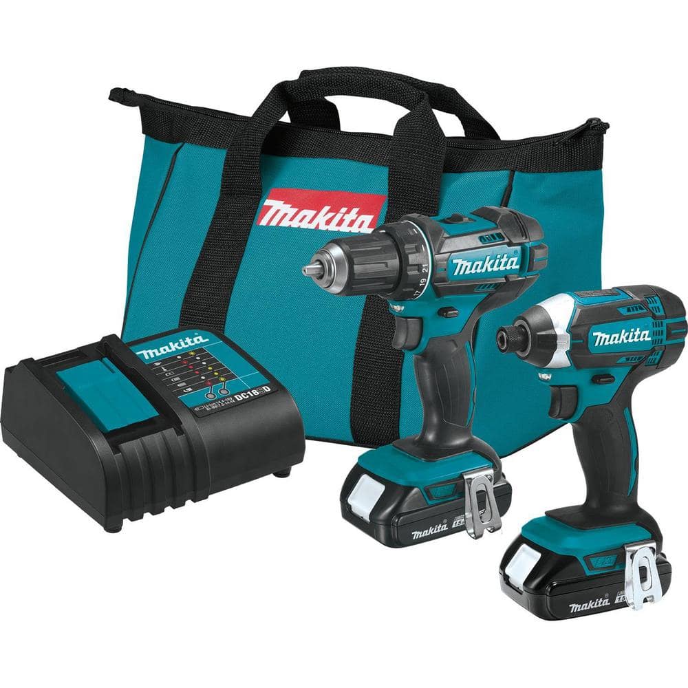 Makita 18V LXT Lithium-Ion Compact 2-Piece Combo Kit (Driver-Drill/Impact Driver) CT225SYX