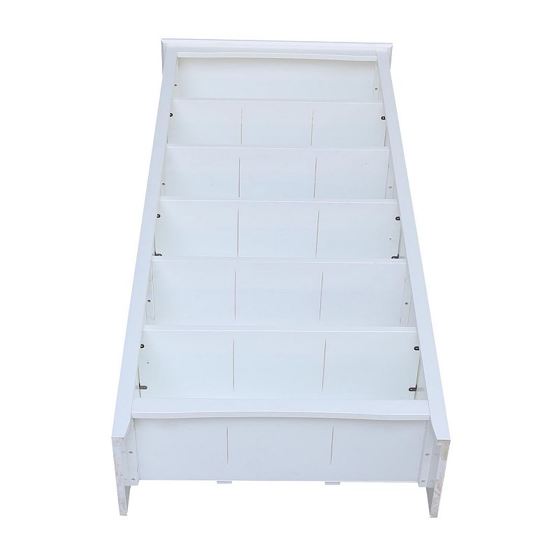 International Concepts Shaker White 6-Shelf Bookcase