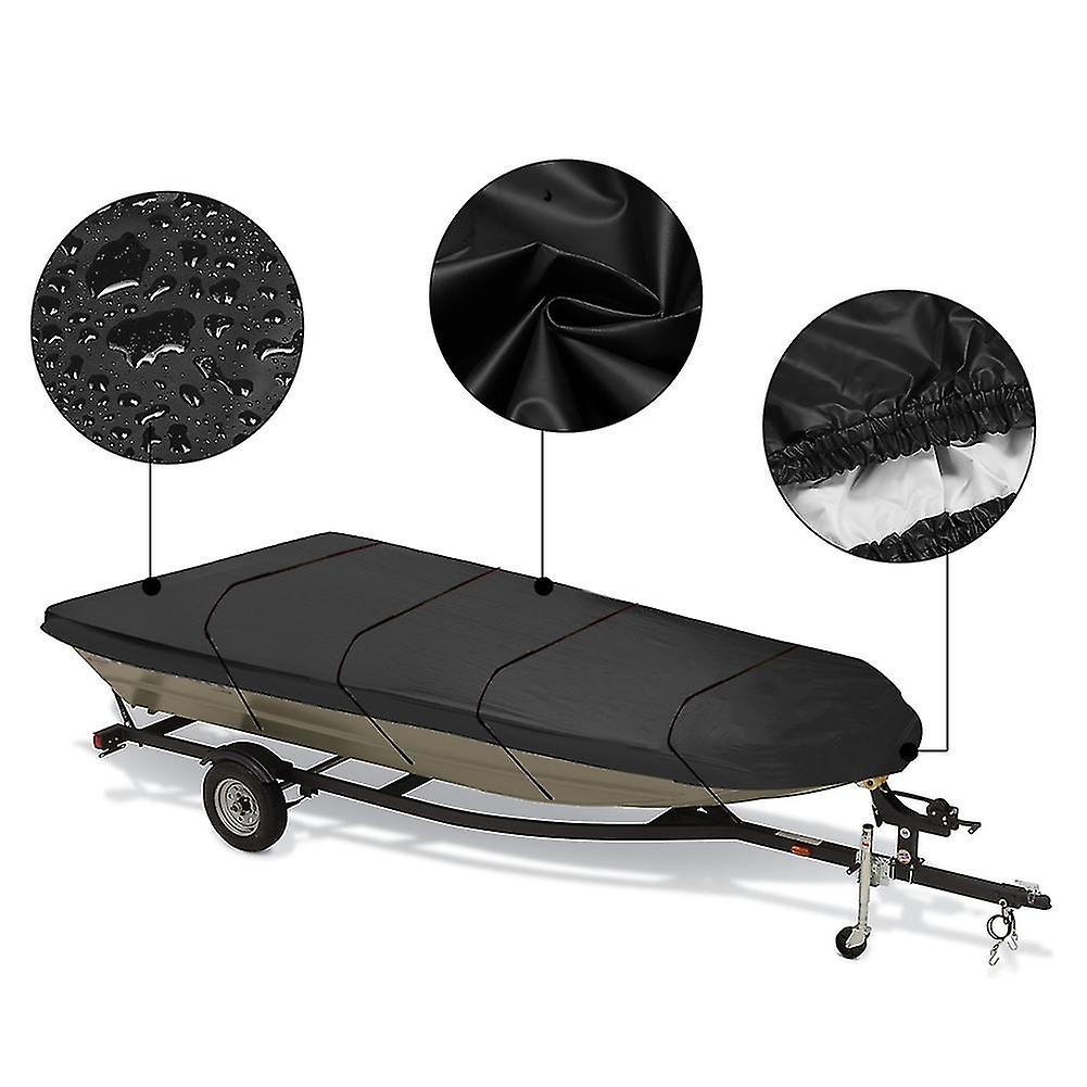 Water Proof Heavy Duty Boat Cover For Jon Boat 12ft-18ft L Beam Width Up To 75 Inch 210d(a)