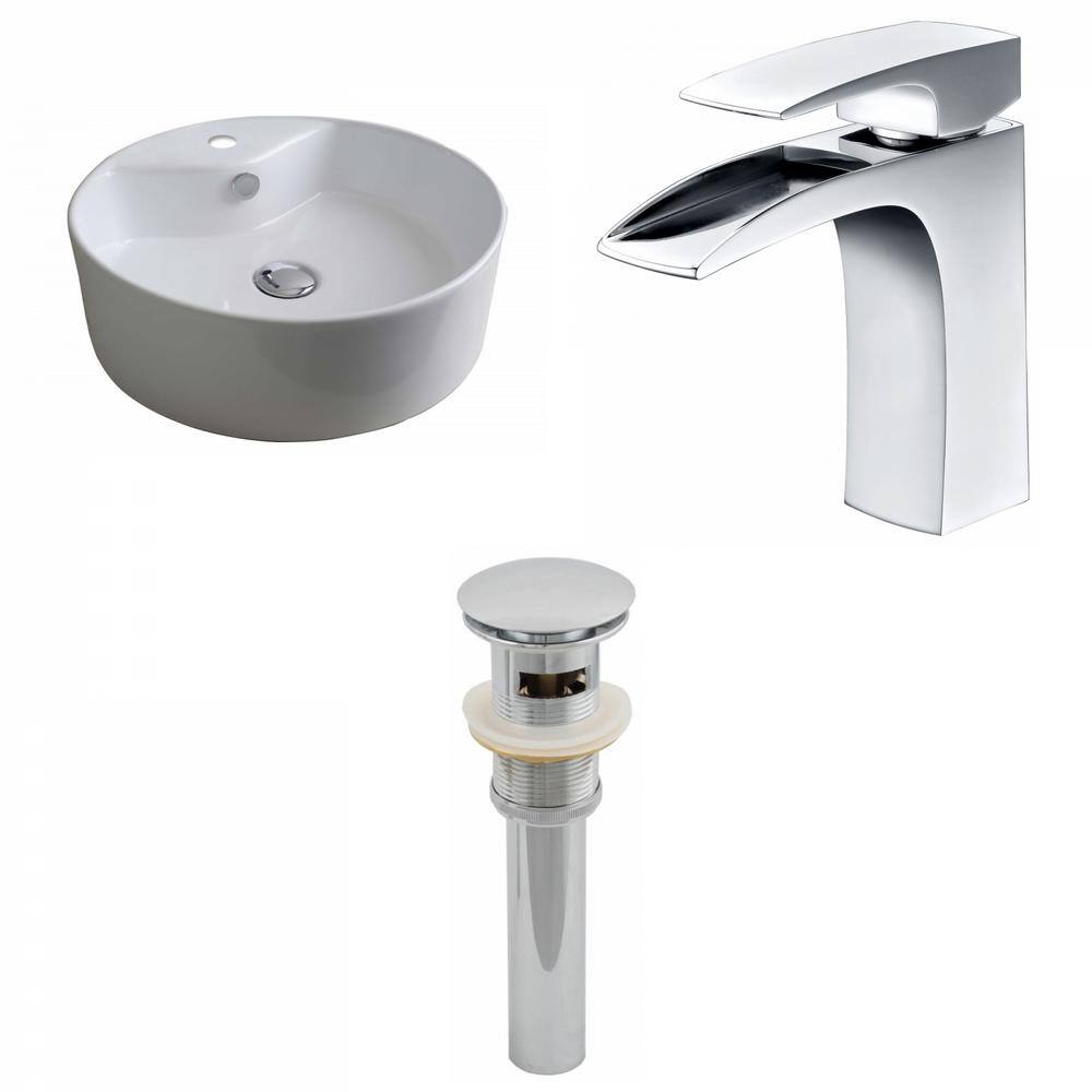 16-Gauge-Sinks 19.5 in. Undermount Bathroom Sink in Biscuit 16GS-539