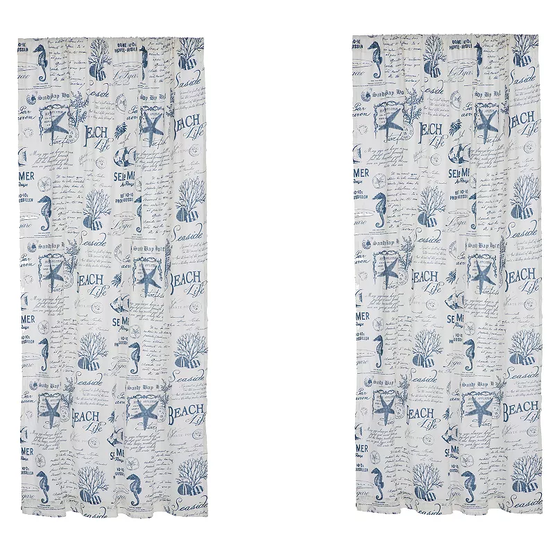 Levtex Home 2-pack Beach Life Window Curtain Set