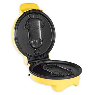 Uncanny Brands Yellow 900-Watt Minions 'Kevin' Round American Waffle Maker WM1-DES-KEV