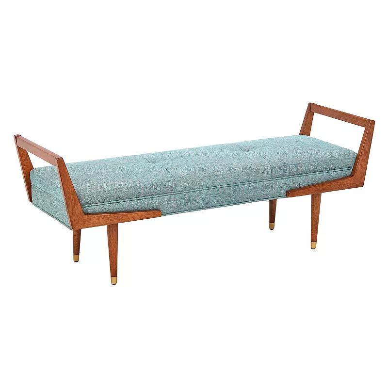 INK+IVY Boomerang Padded Bench