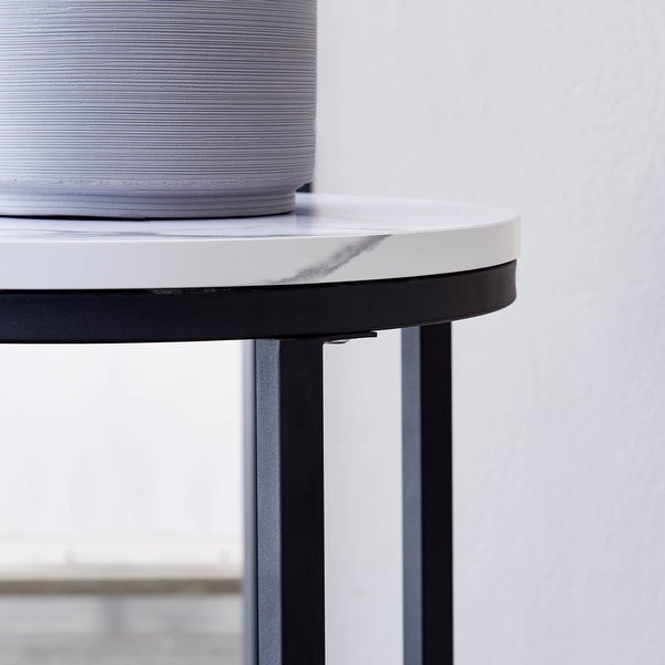 TiramisuBest Marble side table or end table for the living room