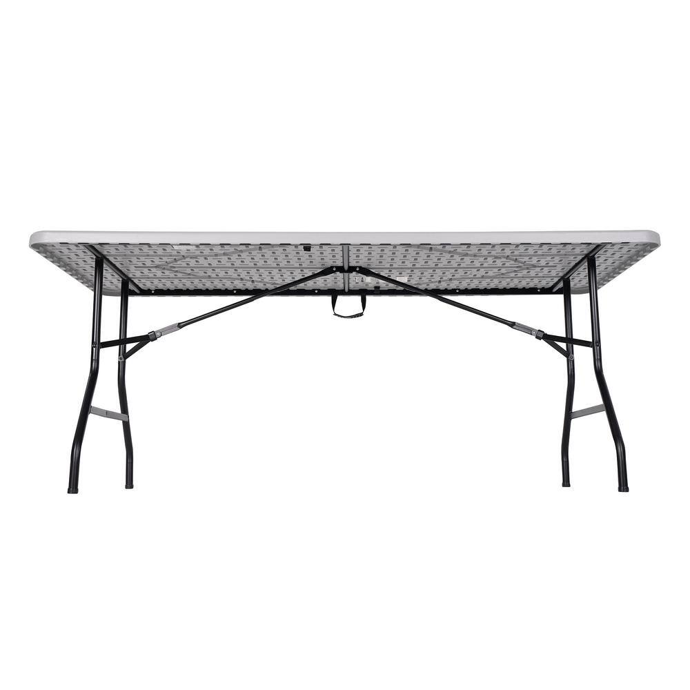 PEAKFORM 6 ft. Gray Plastic Top Folding Table 80919